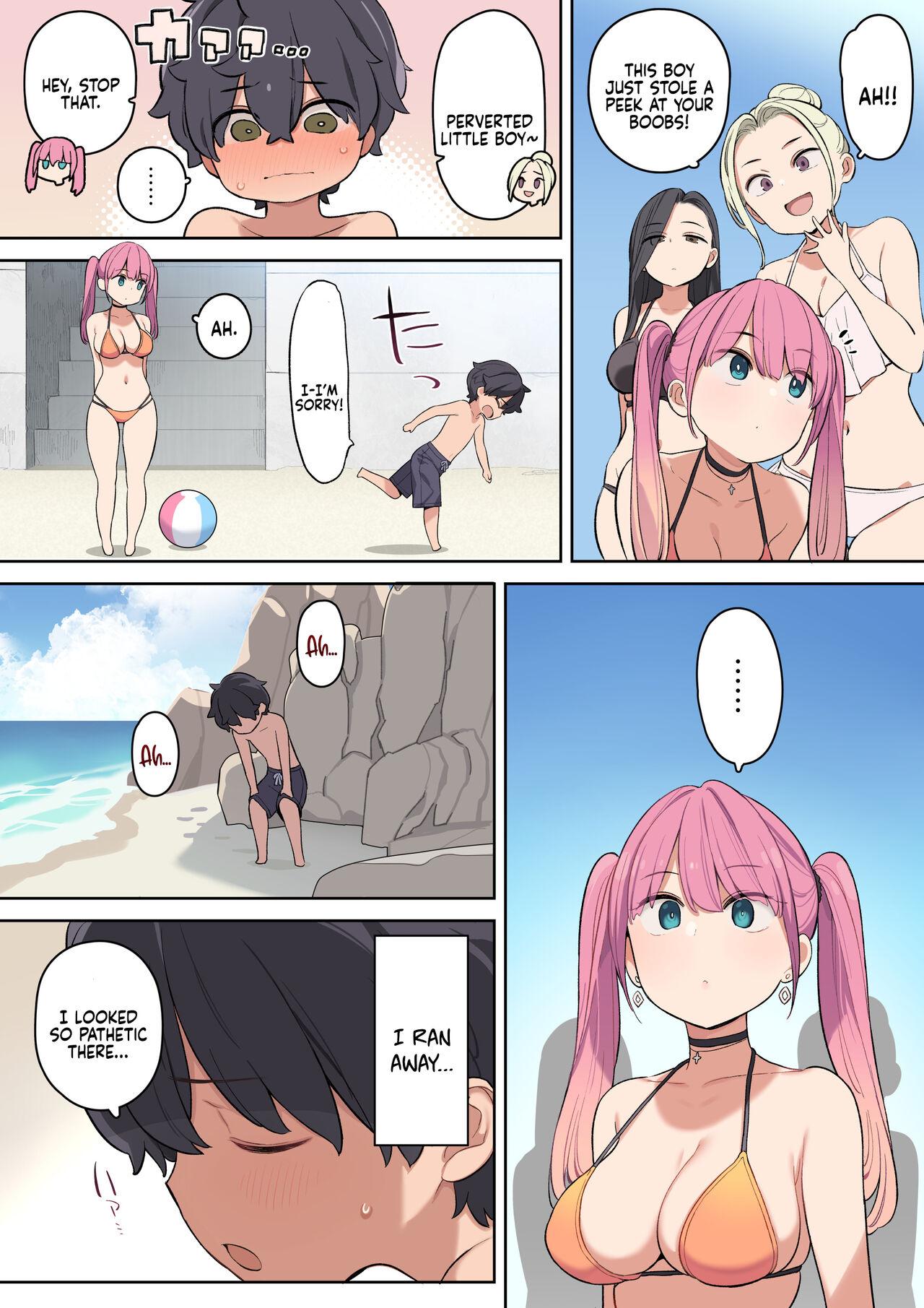 Bathroom Moshi Umibe de Ecchi na Onee-san to Deattara | If You Were to Meet A Sexy Lady at the Beach - Original Pussyfucking - Page 5