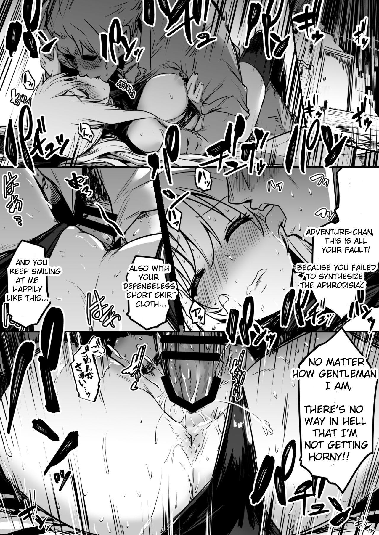 Hd Porn Adventure-chan who got heated up by an aphrodisiac plant and got raped by the Tool Shop master for 3 days - Original Menage - Page 3