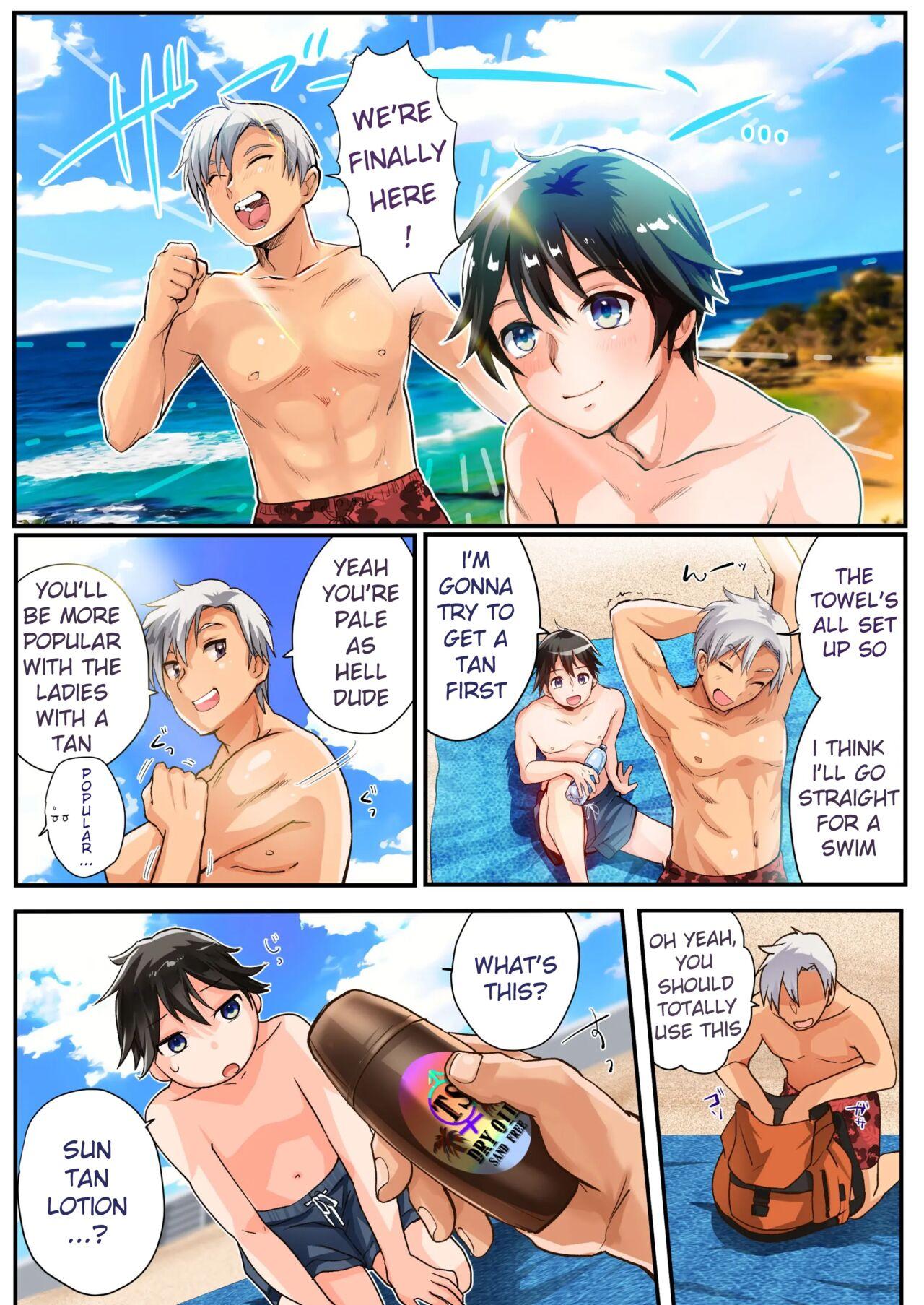 Finger TS Gyaru-ka de Sex Beach! - Original Doublepenetration - Page 2