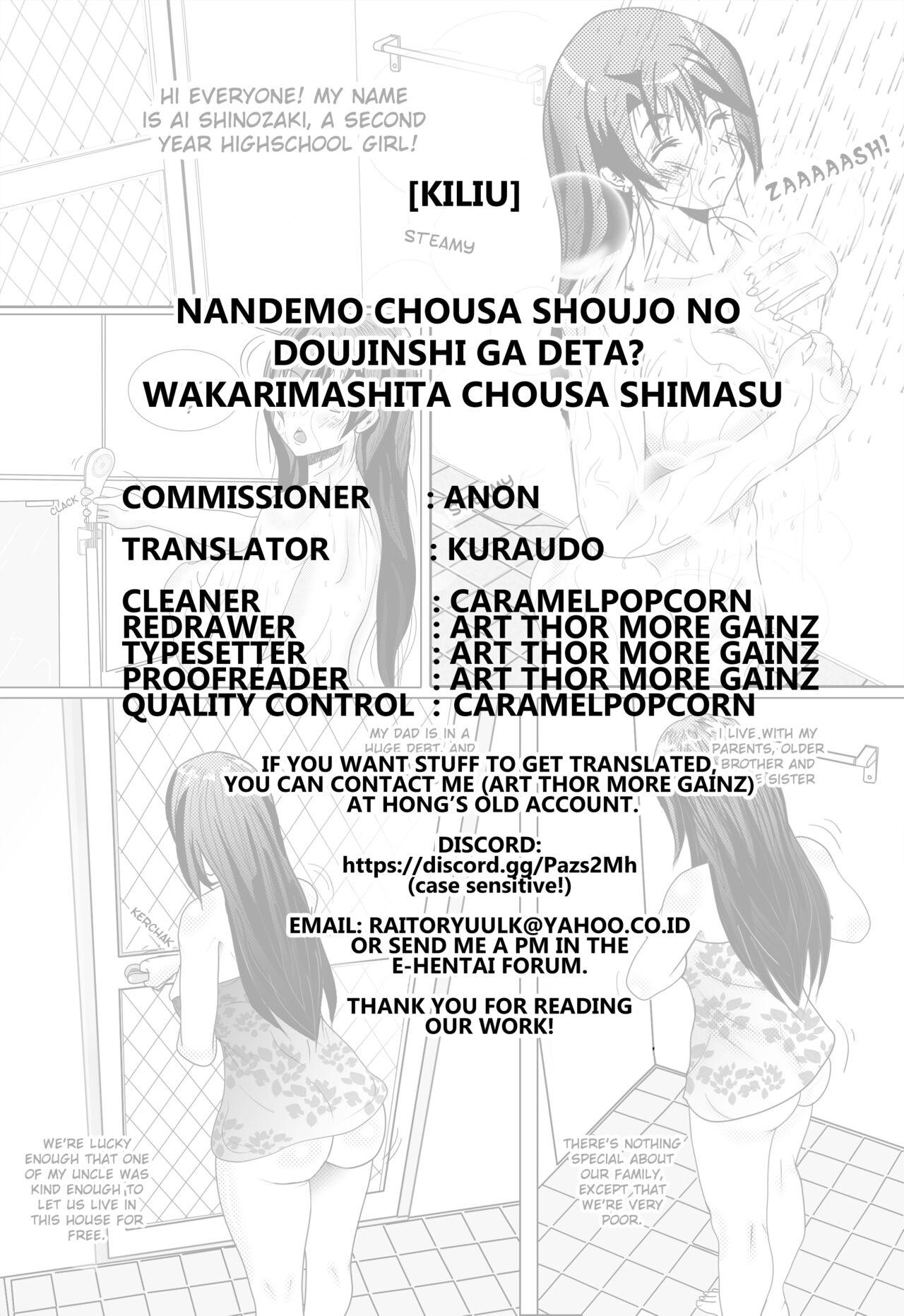 Group Sex Nandemo Chousa Shoujo No Doujinshi Ga Deta? Wakarimashita Chousa Shimasu - Original Passivo - Page 55