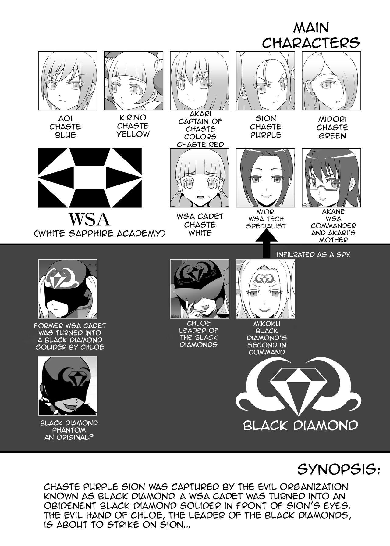 Round Ass Teisou Sentai Virginal Colors Ch.2 | Chastity Sentai Chaste Colors Ch.2 - Original Gay Anal - Page 2