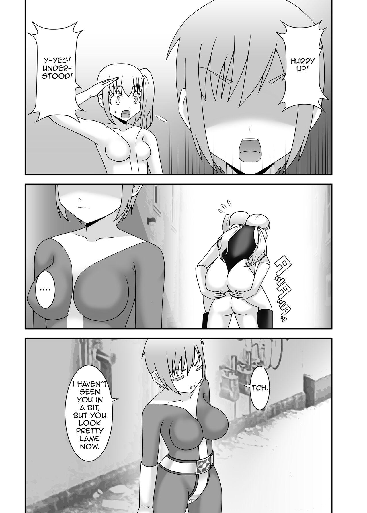 Hardcore Gay Teisou Sentai Virginal Colors Ch.3 | Chastity Sentai Chaste Colors Ch. 3 Brunette - Page 7