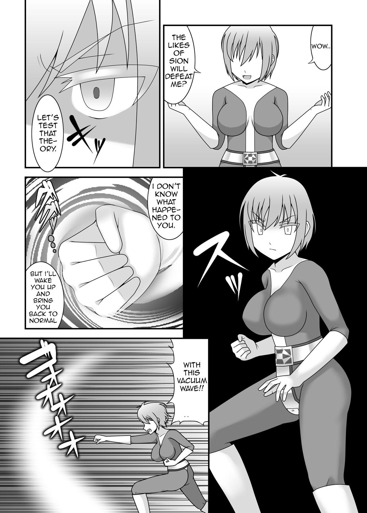Hardcore Gay Teisou Sentai Virginal Colors Ch.3 | Chastity Sentai Chaste Colors Ch. 3 Brunette - Page 9
