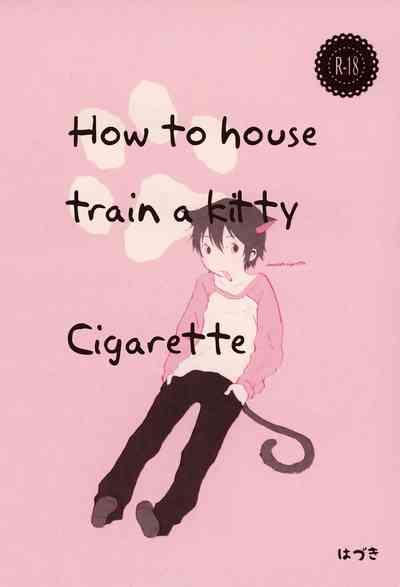 Heya o Yogosu Neko no Shitsukekata Cigarette | How to house train a kitty + Cigarette 0