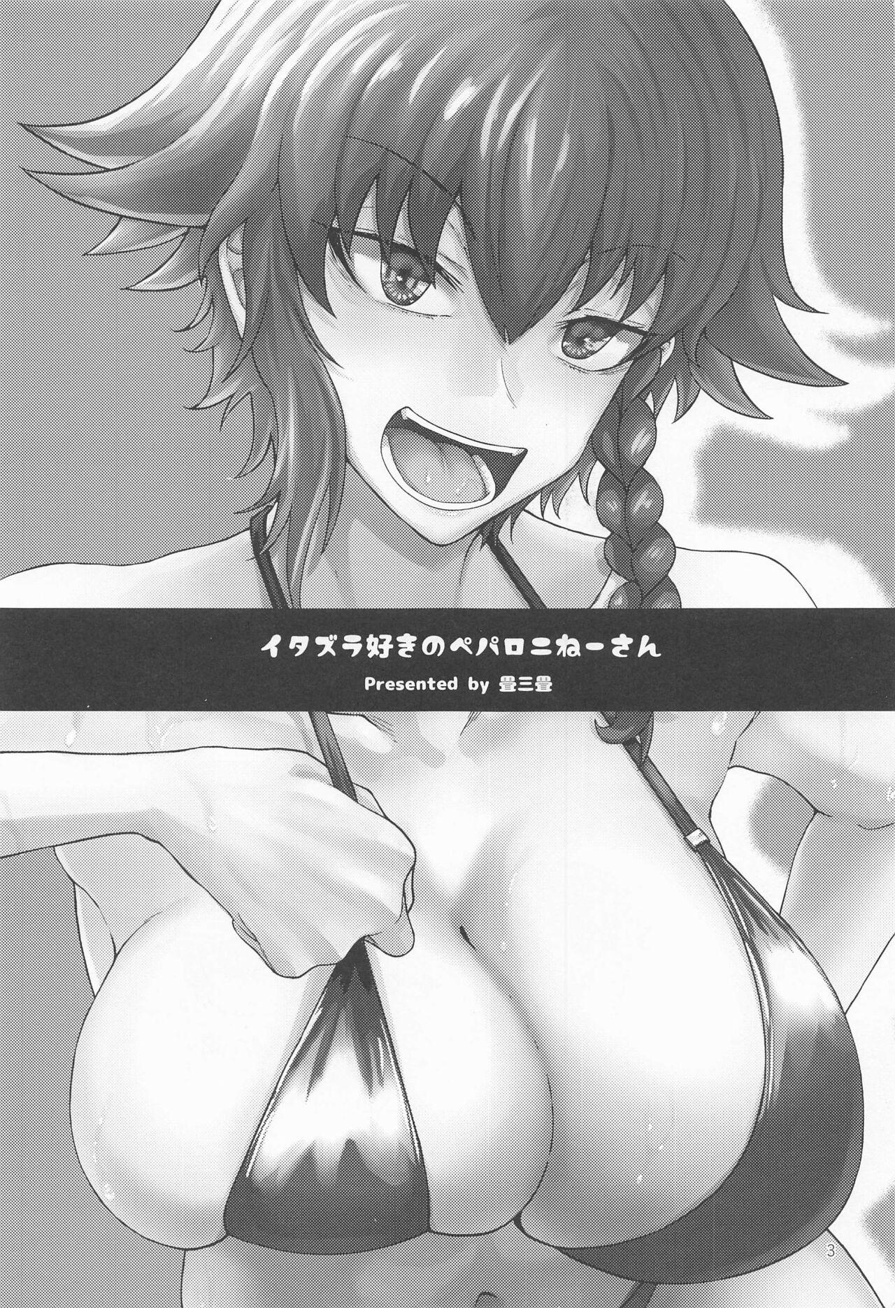 Naked Women Fucking Itazura Suki no Pepperoni Nee-san - Girls und panzer Underwear - Page 2