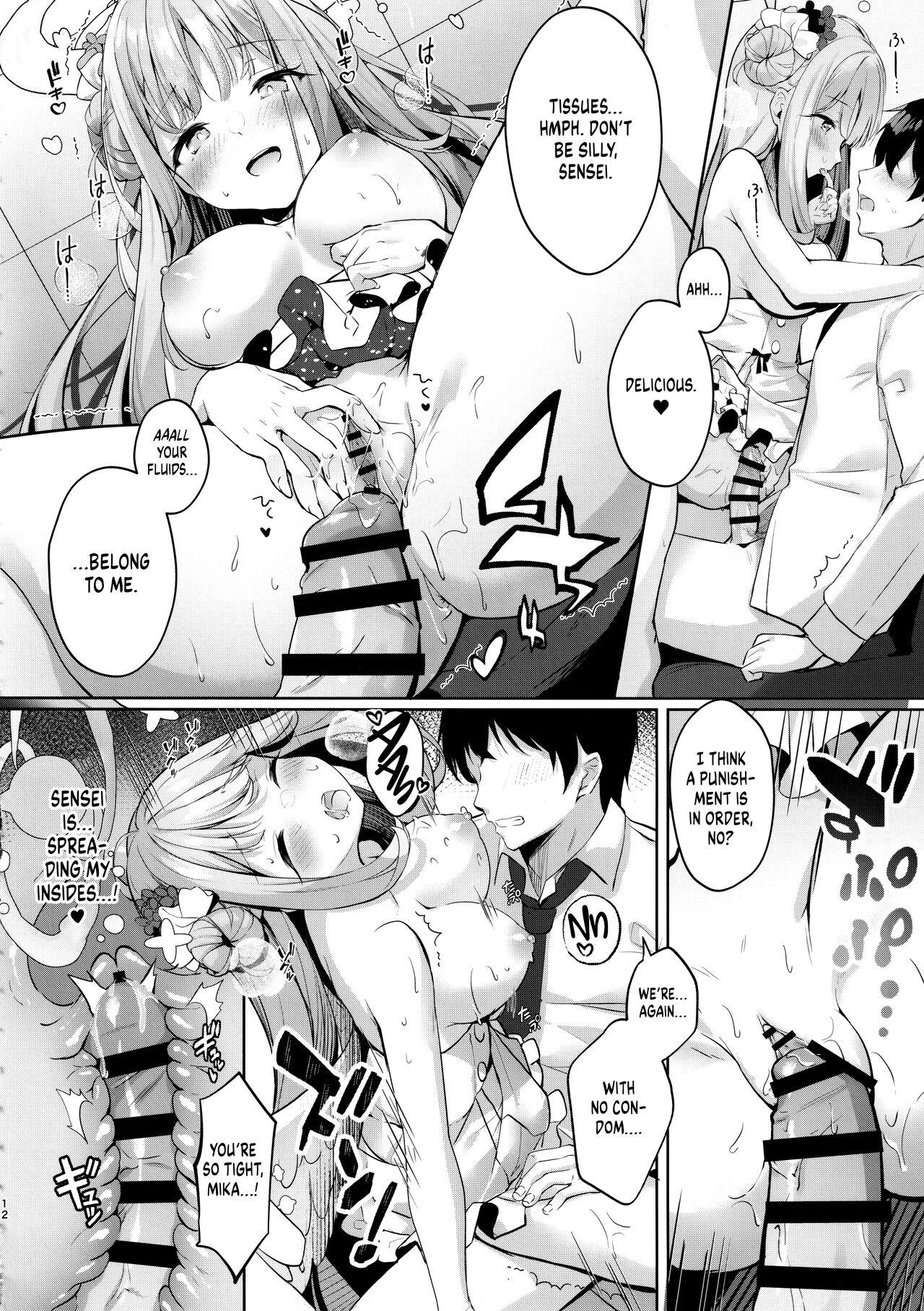 Petite Mika to Amayadori | Sweet Shelter with Mika - Blue archive Jacking - Page 11