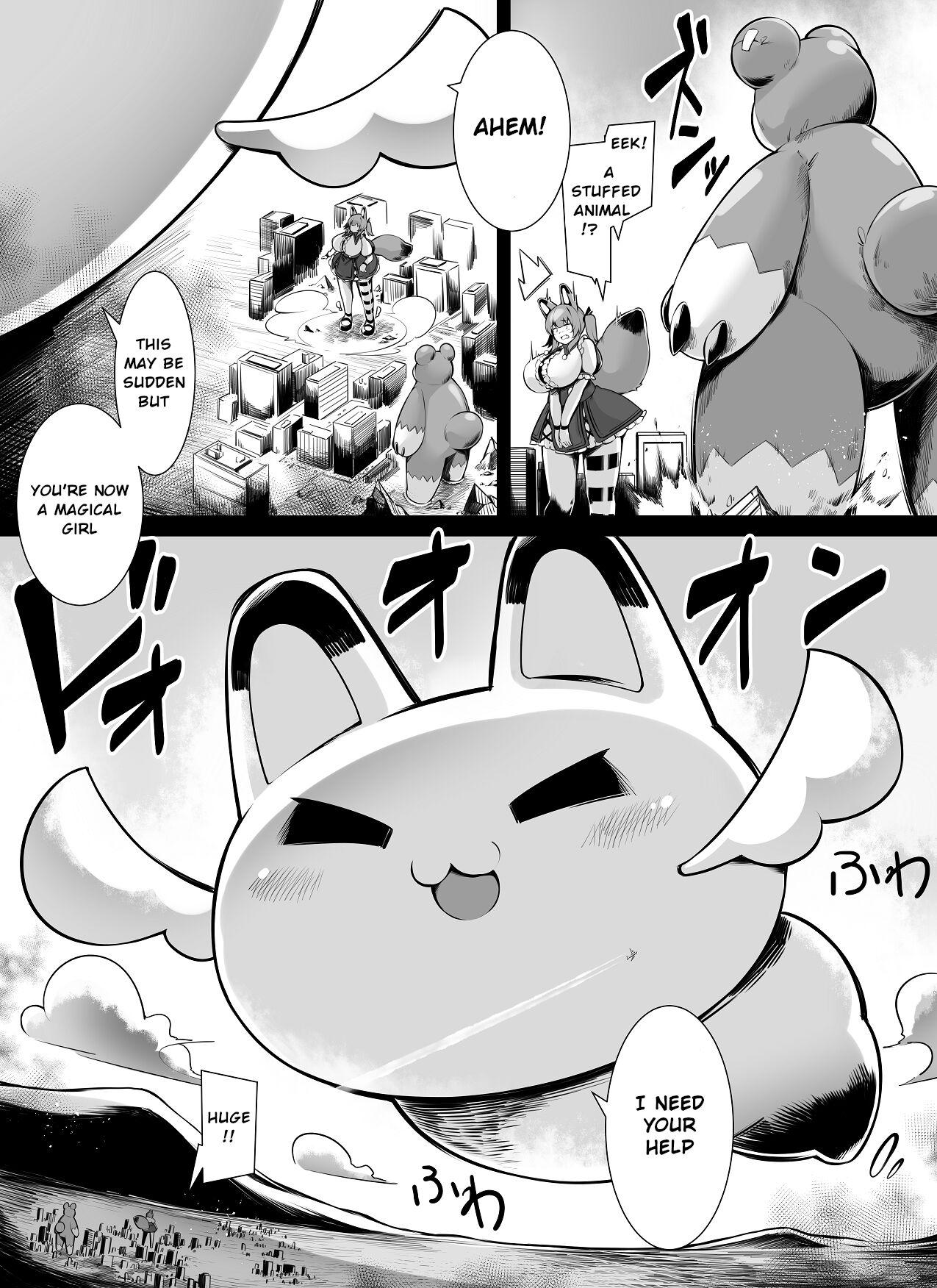 Spooning Bakunyuu Kitsune Mimi Mahou Shoujo wa Kyodaika shika Dekimasen! | Big breasted fox eared magical girl can only be huge! - Original Love Making - Page 4