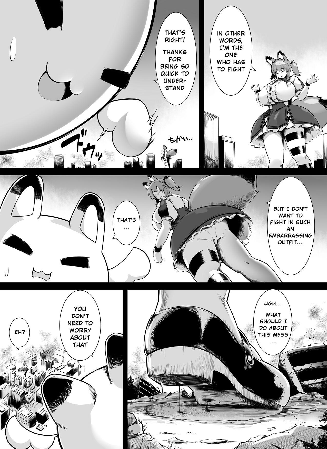 Spooning Bakunyuu Kitsune Mimi Mahou Shoujo wa Kyodaika shika Dekimasen! | Big breasted fox eared magical girl can only be huge! - Original Love Making - Page 6