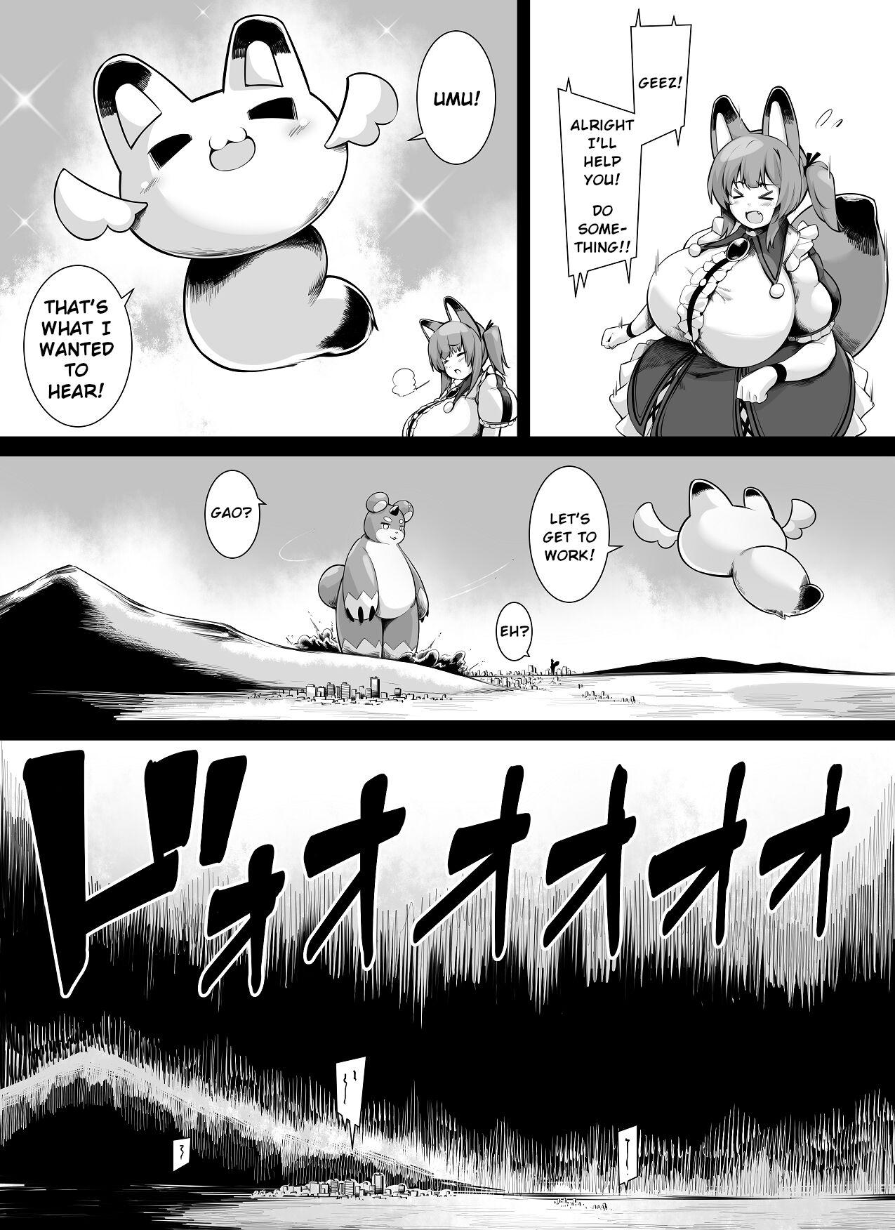Bakunyuu Kitsune Mimi Mahou Shoujo wa Kyodaika shika Dekimasen! | Big breasted fox eared magical girl can only be huge! 8