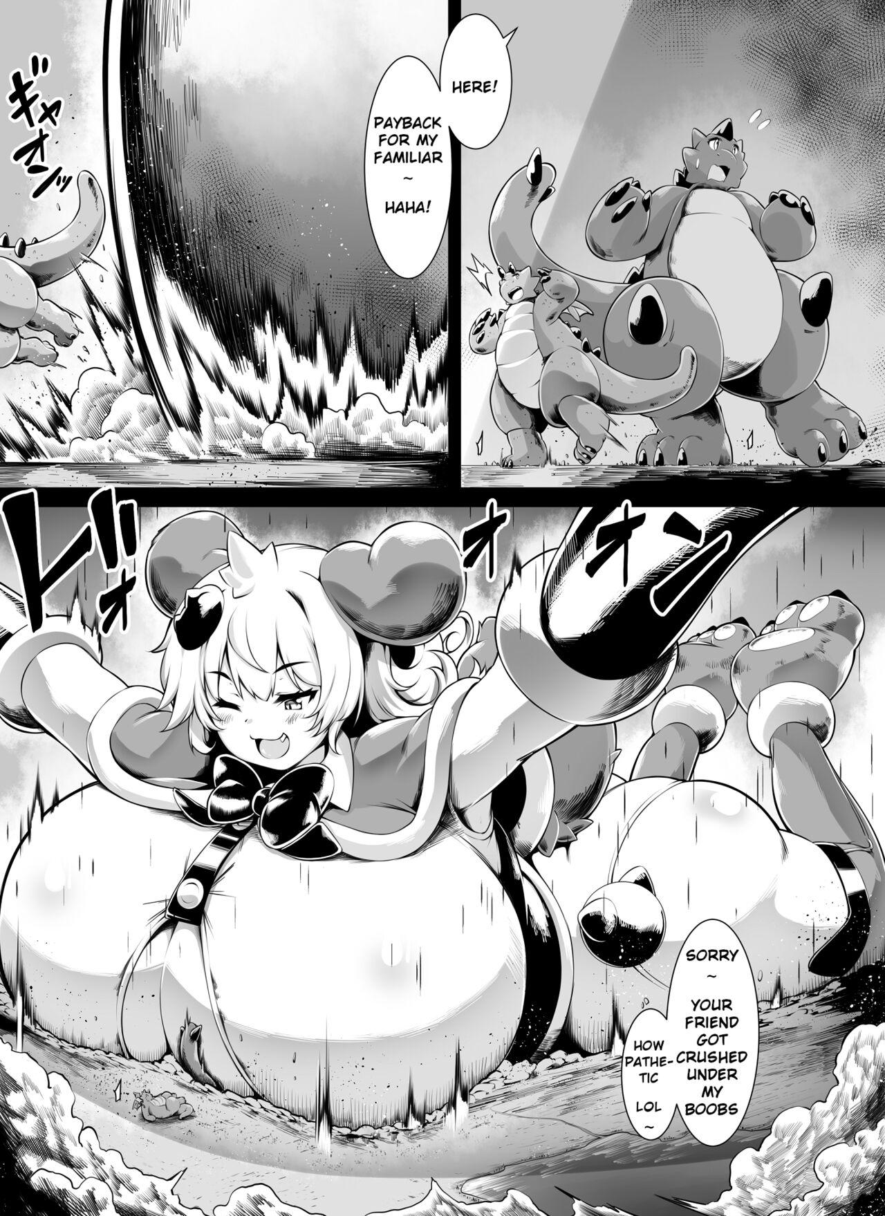 Bakunyuu Kitsune Mimi Mahou Shoujo wa Kyodaika shika Dekimasen! 2 | Big breasted fox eared magical girl can only be huge! 2 9