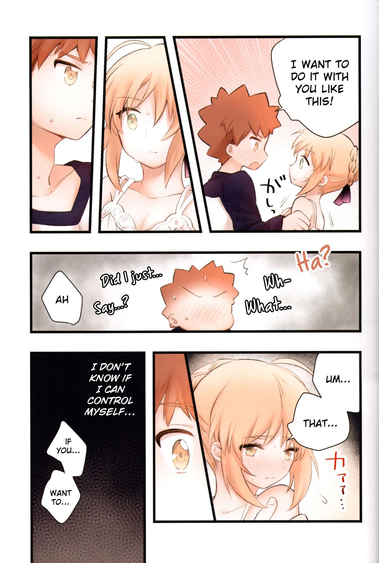 Ohmibod Souiu Shitagi wa Ore ni wa Hayai | This kind of underwear is too much for me. - Fate stay night First Time - Page 10