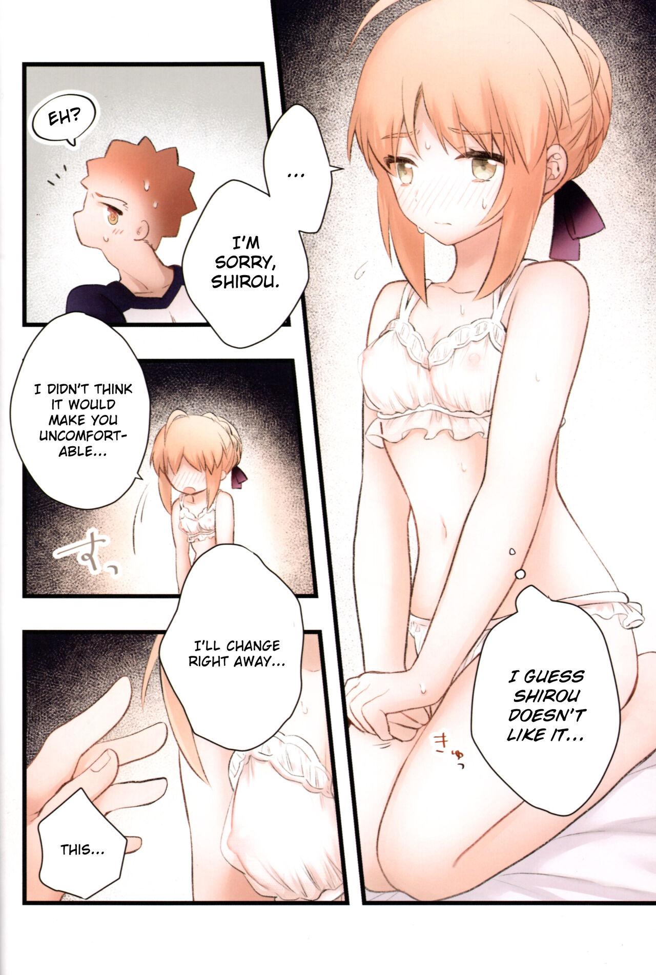 Ohmibod Souiu Shitagi wa Ore ni wa Hayai | This kind of underwear is too much for me. - Fate stay night First Time - Page 9
