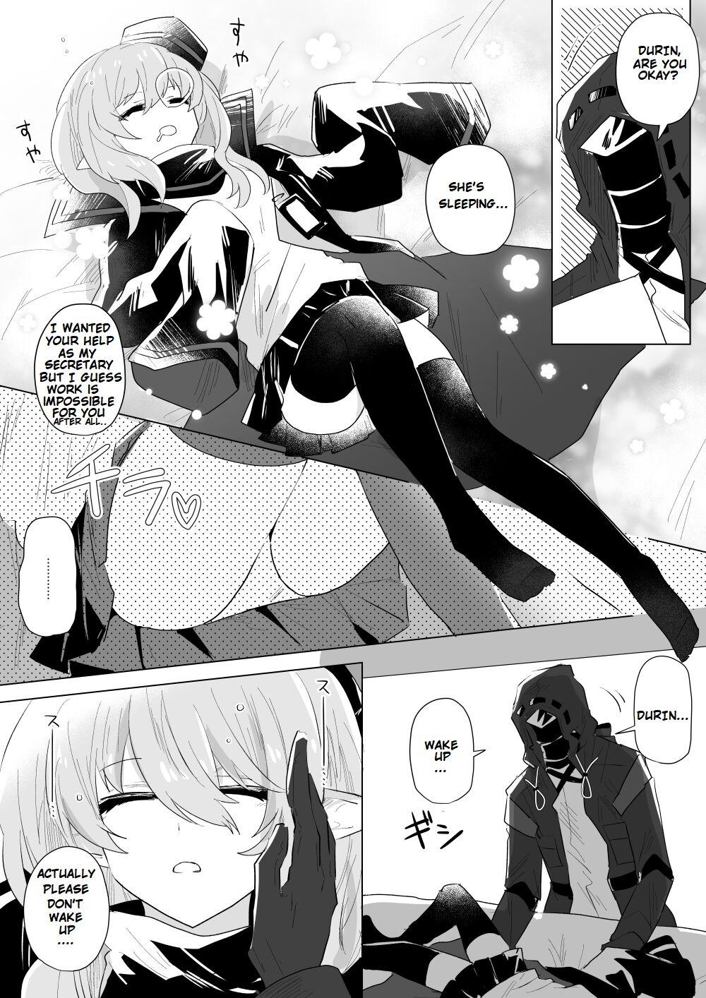 Girl Get Fuck iwashi80] Doctor laying hands on sleeping Durin - Arknights Large - Picture 1