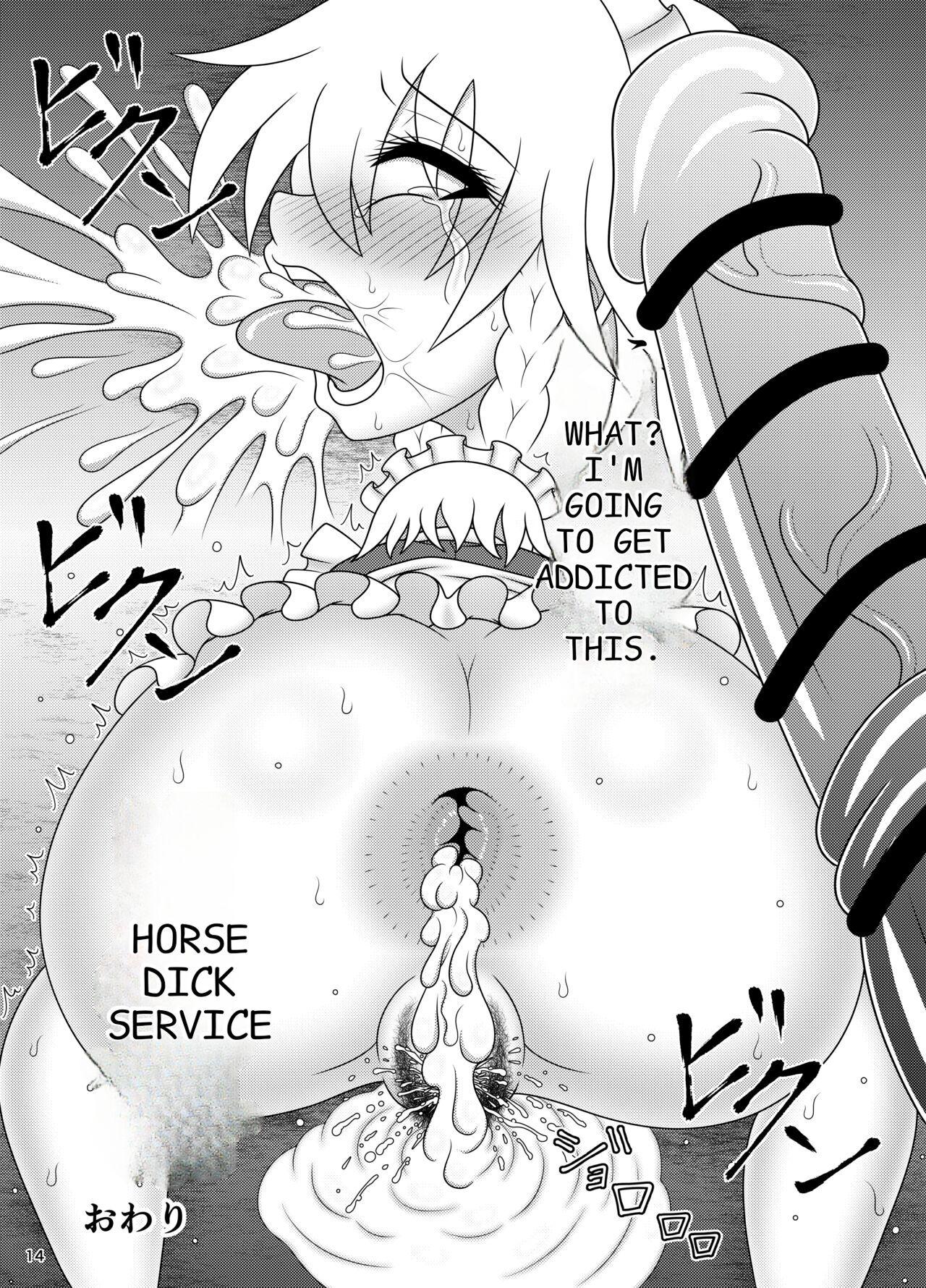 Hot Fuck Sakuya's horse dick service - Touhou project Village - Page 16