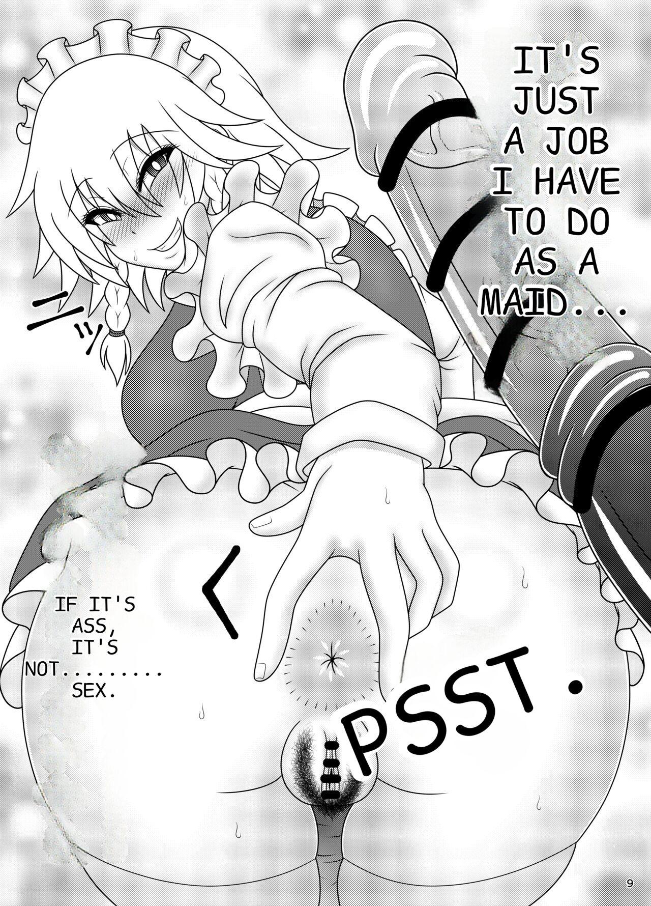 Missionary Porn Sakuya's horse dick service - Touhou project Socks - Page 9