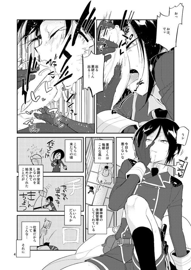 Nalgas Usagi wa Mannen Hatsujoukitte Hontoukana Yagen-kun - Touken ranbu Striptease - Page 3