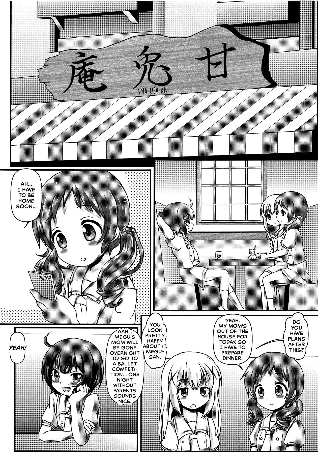 Rimjob Himitsu no Hitori Lesson | Secret Solo Lesson - Gochuumon wa usagi desu ka | is the order a rabbit Gay Fucking - Page 4