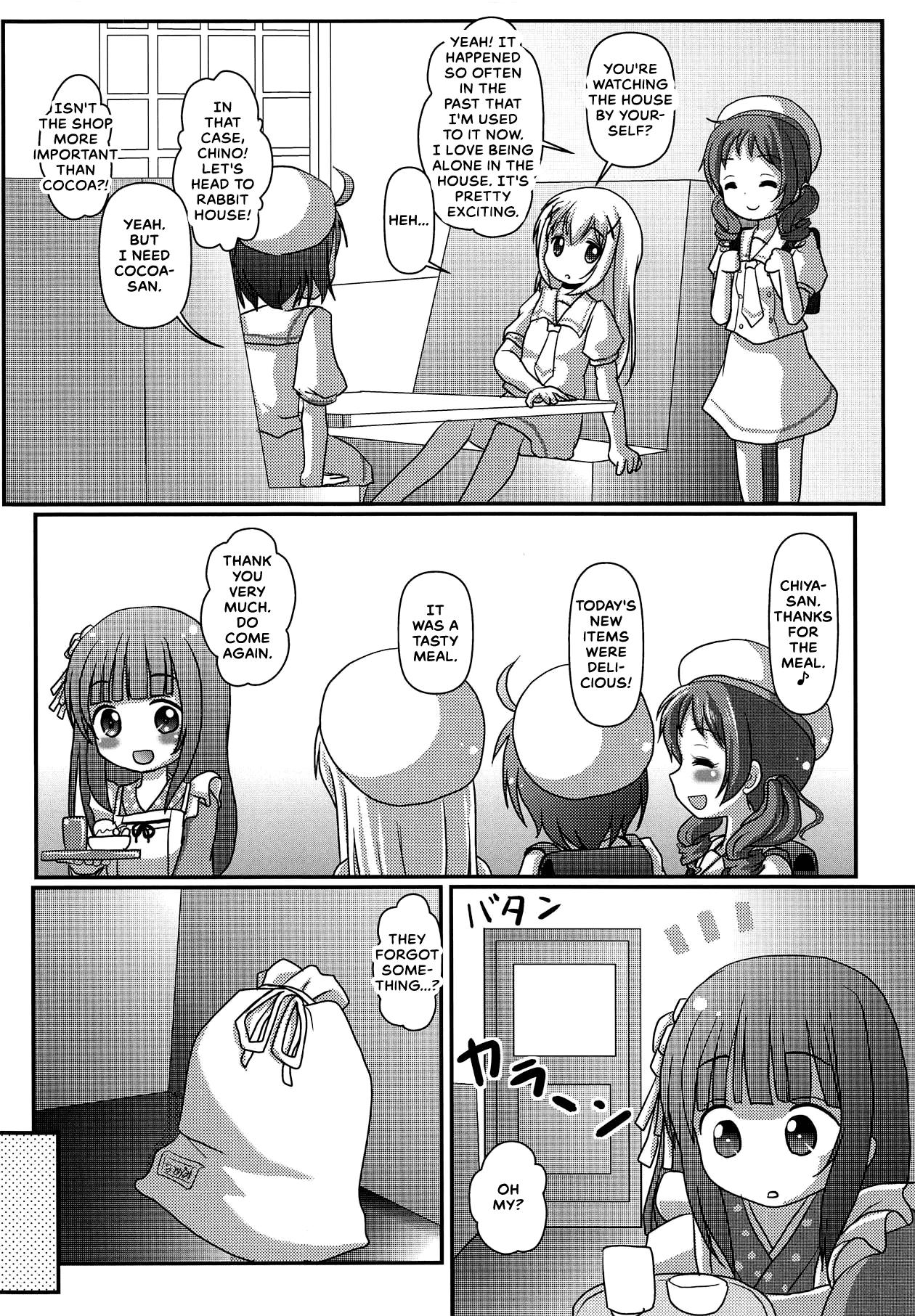 Rimjob Himitsu no Hitori Lesson | Secret Solo Lesson - Gochuumon wa usagi desu ka | is the order a rabbit Gay Fucking - Page 5