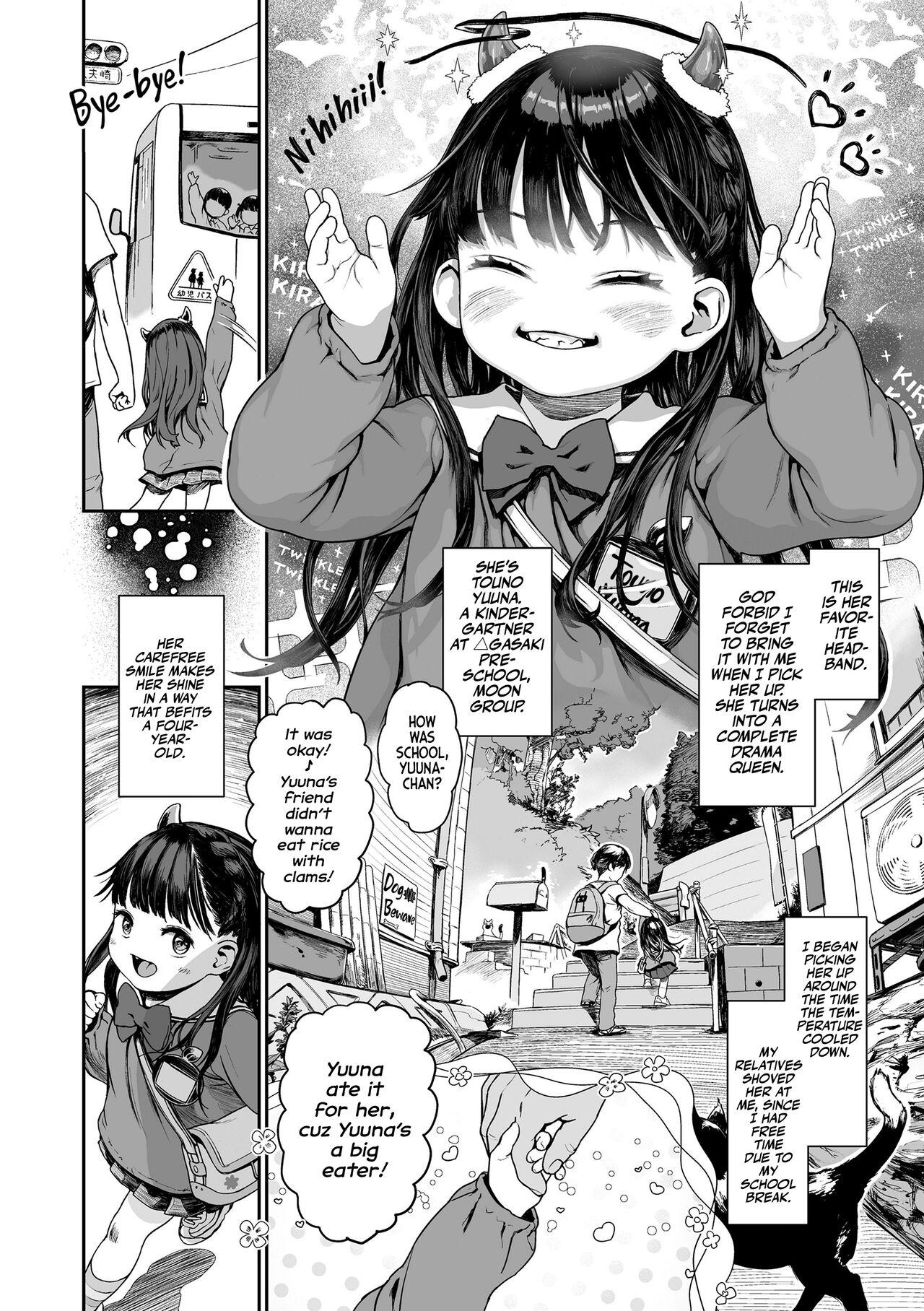 Hard Sex [Wada Wau] Yottsu no Junshin | A Four-year-old's Naive Heart! (Hitoketakko Adorable) [English] [Team Rabu2] [Decensored] [Digital] Cum On Ass - Page 2