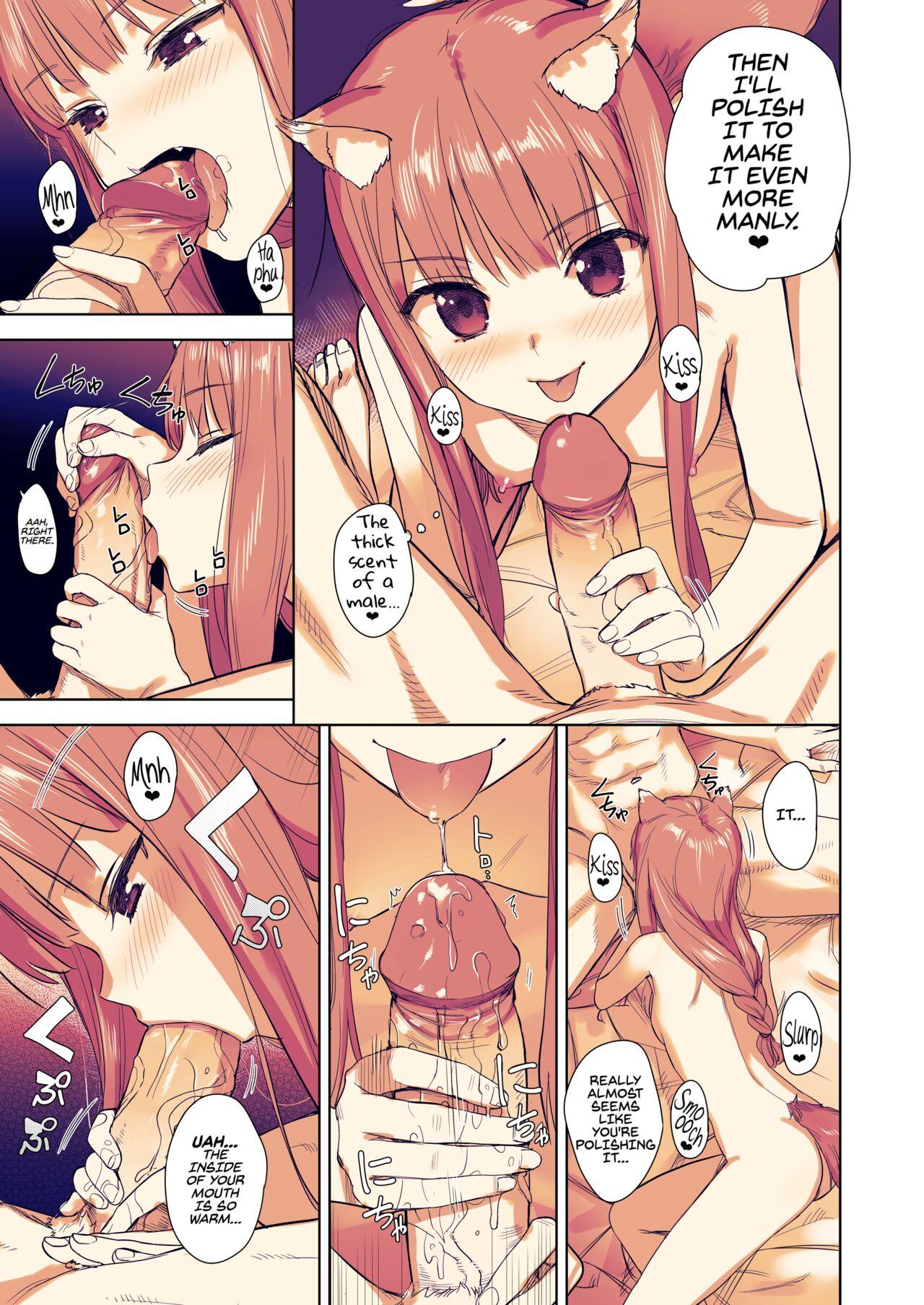 Rubbing Wacchi to Shippori Kezukuroi Hon | Affectionate Grooming With Me - Spice and wolf | ookami to koushinryou Squirting - Page 10