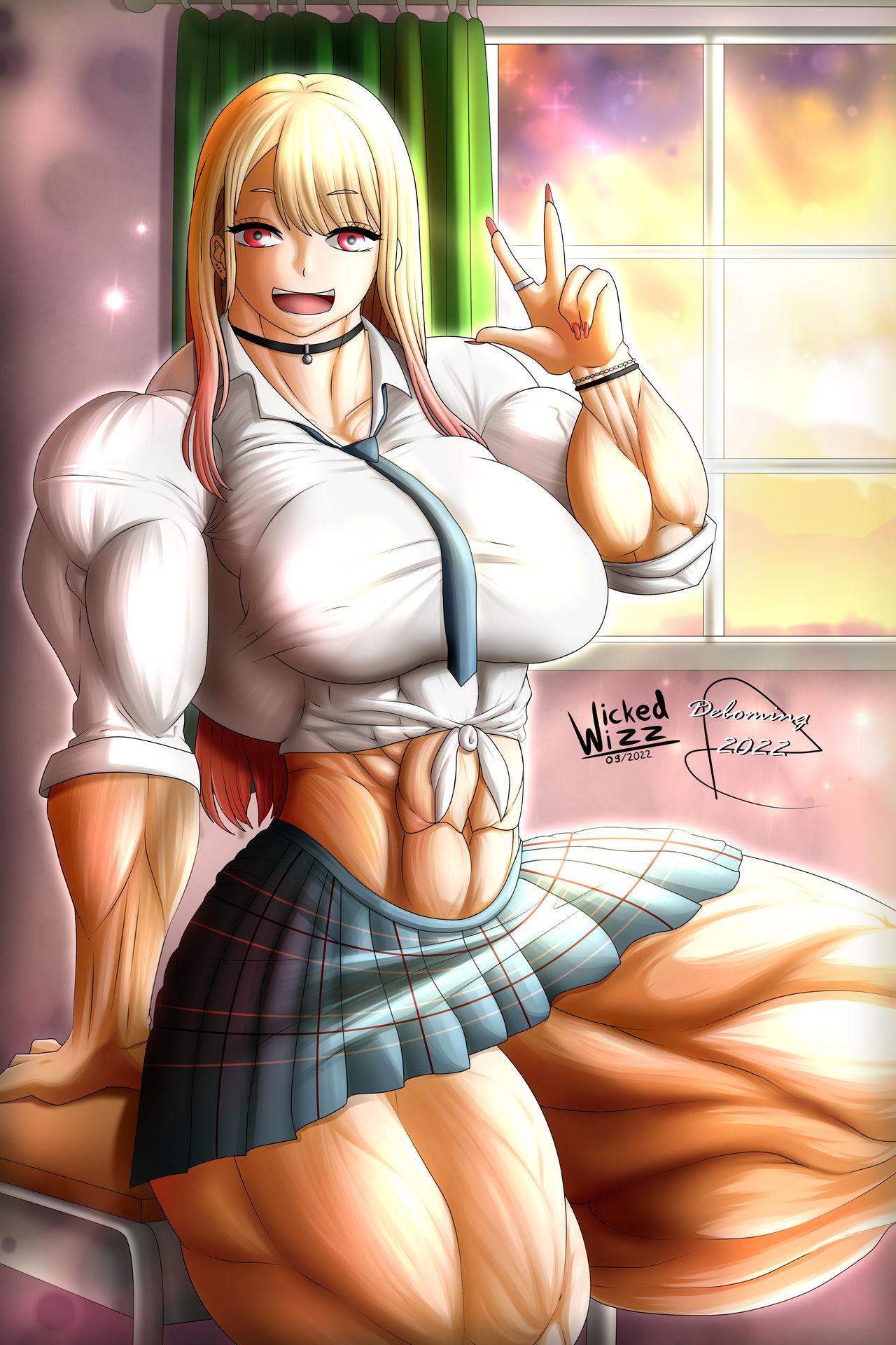 anime muscle girl collection 140