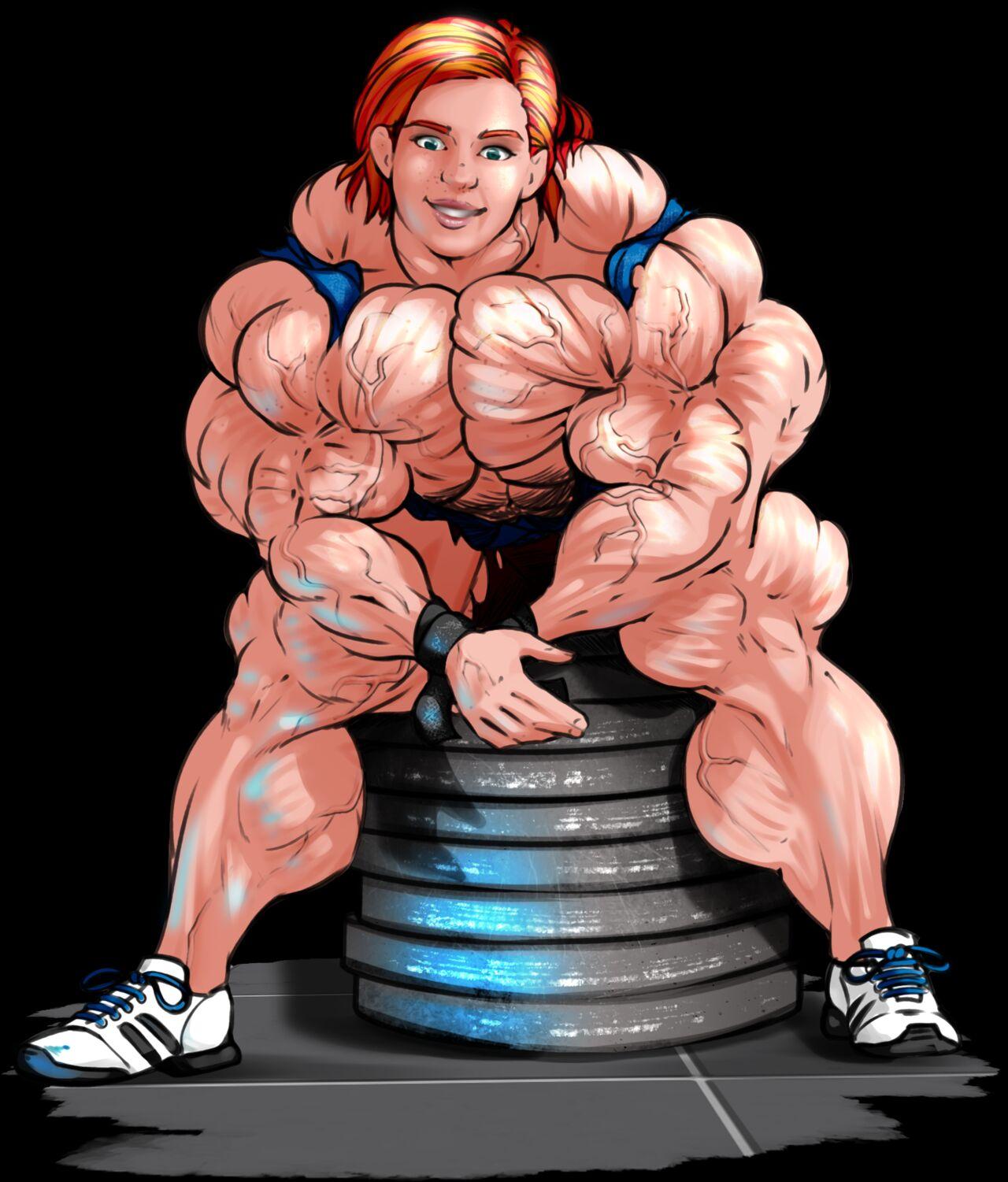anime muscle girl collection 38