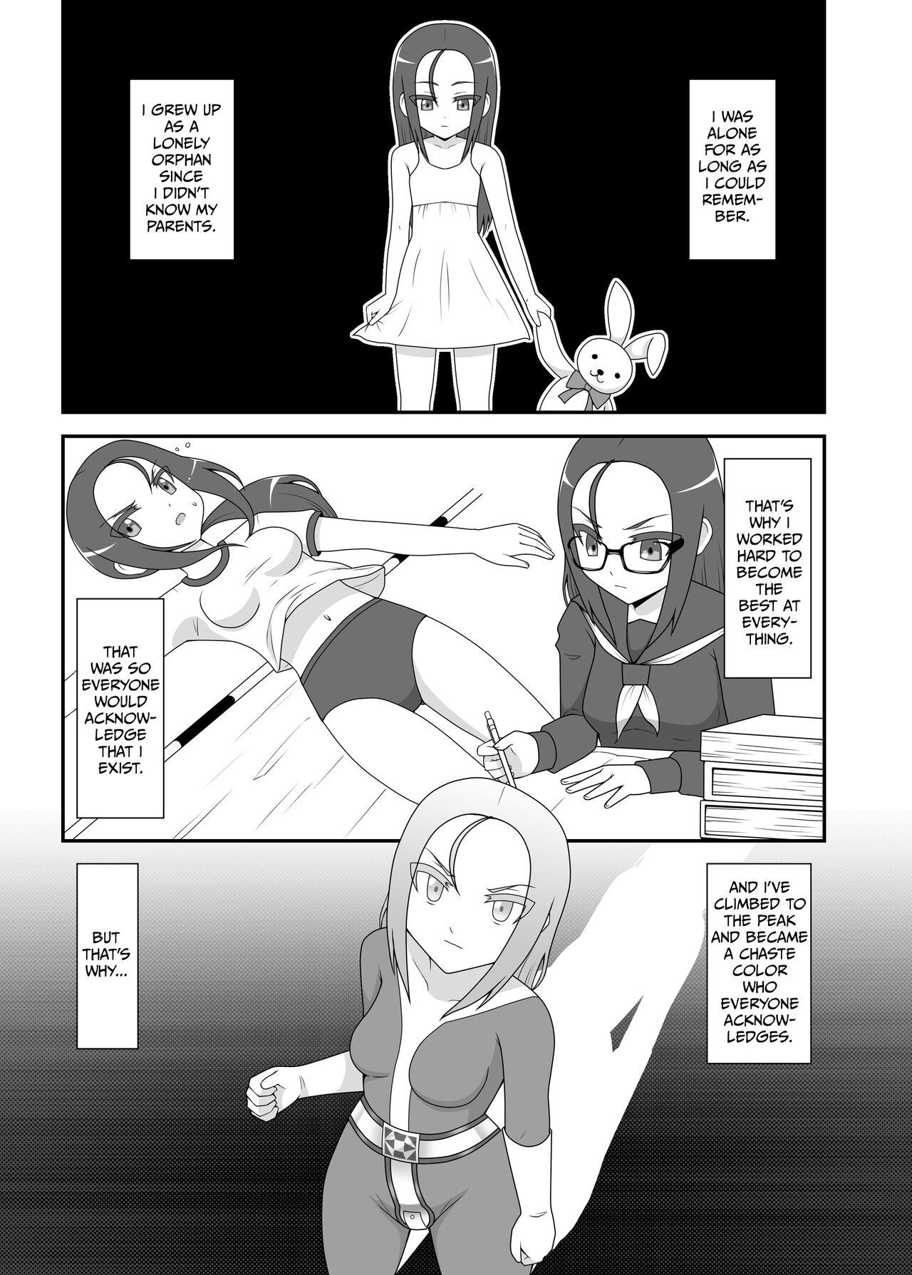Outside Teisou Sentai Virginal Colors Ch.2 | Chastity Sentai Chaste Colors Ch.2 - Original Interracial Sex - Page 3