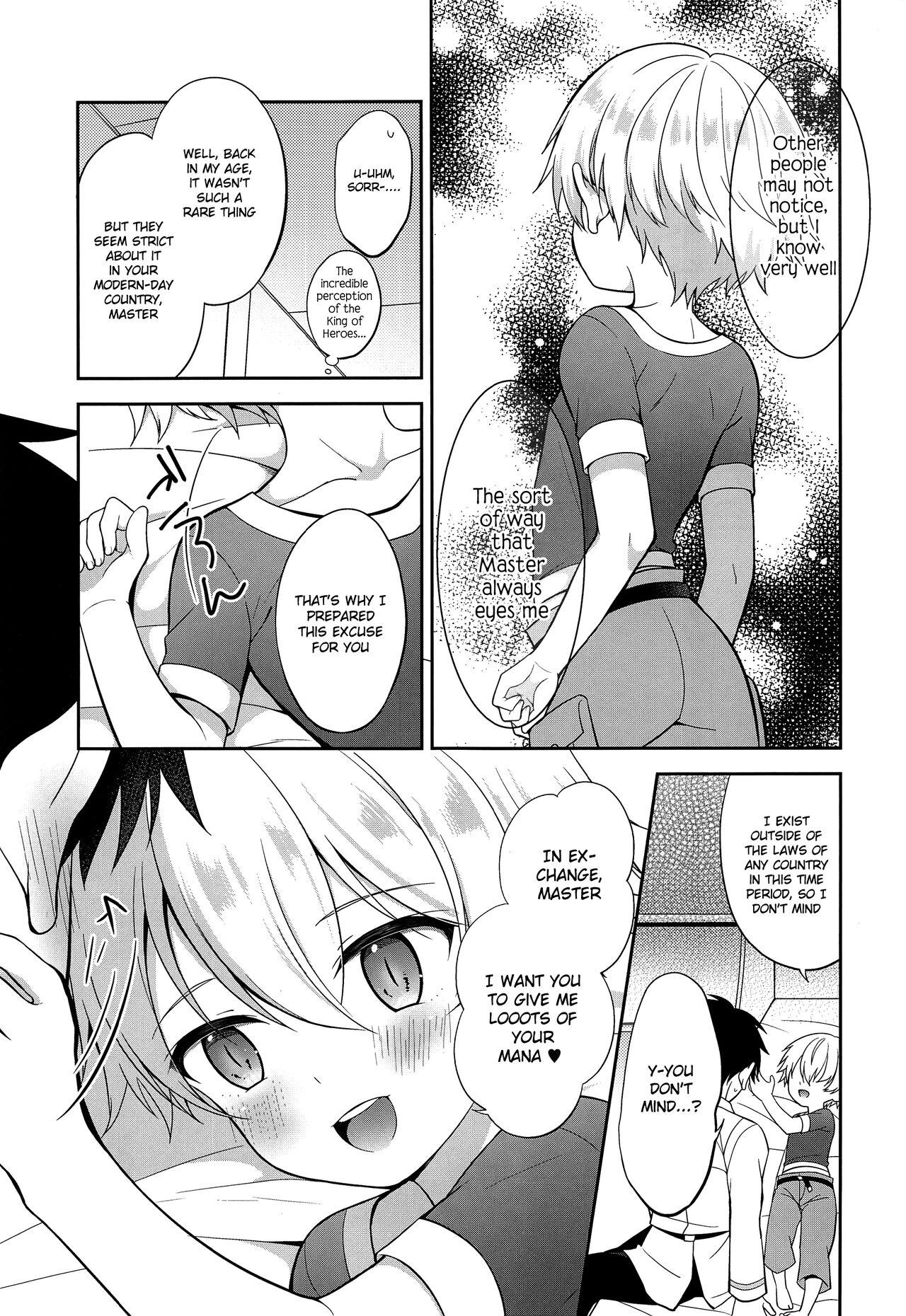 Hard Sex Ikenai Master to Chiisana Eiyuuou - Fate grand order Stripper - Page 4