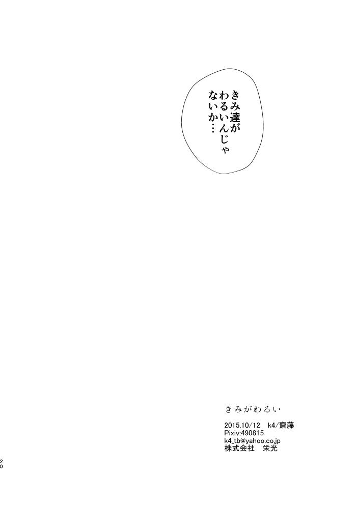 Uncensored Kimi ga Warui - Touken ranbu Female - Page 22