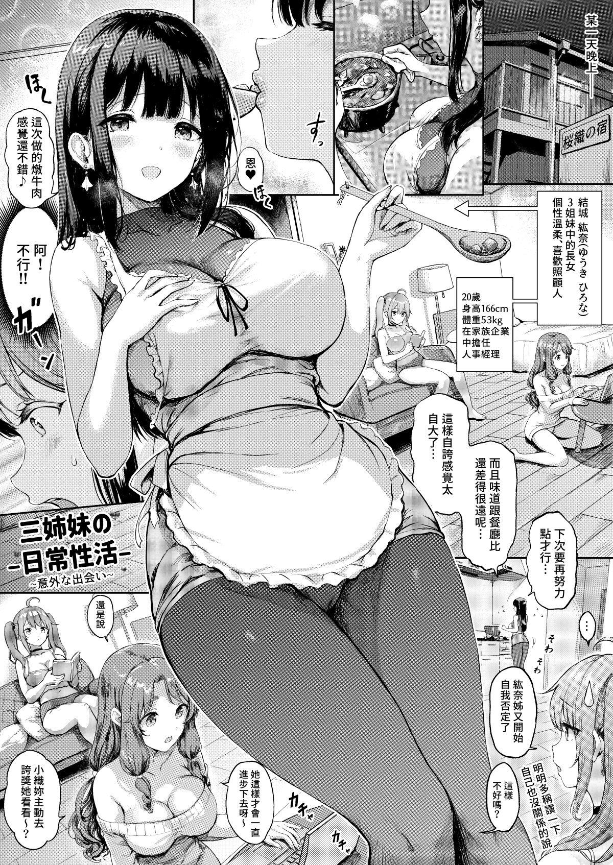 Assfingering Sanshimai Manga ep1 p1-9 - Original Cock Suck - Picture 1
