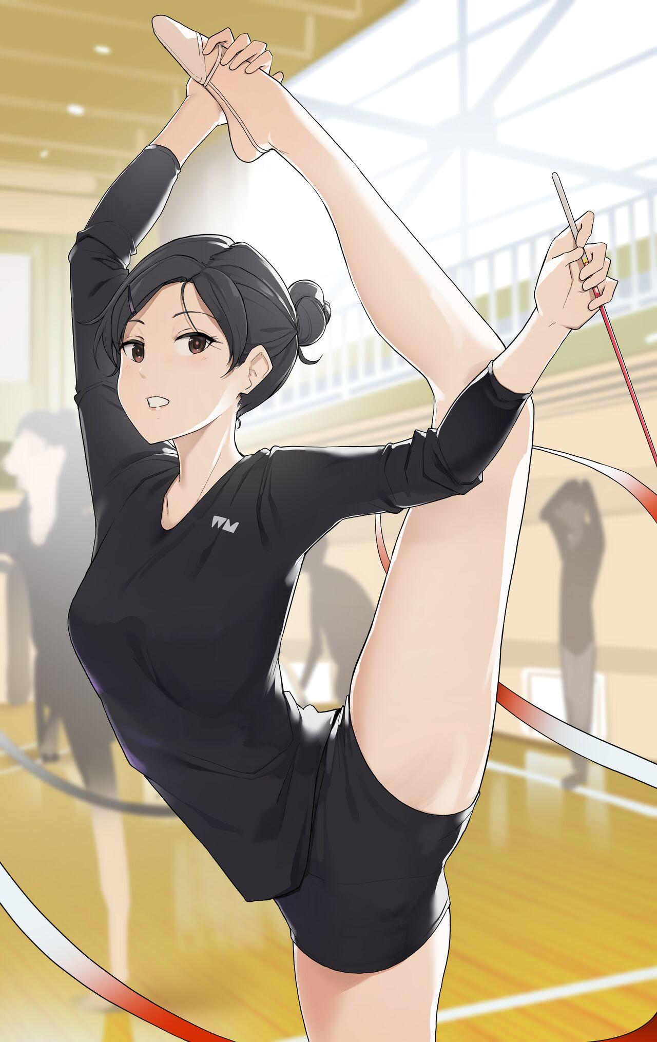Shintaisou Circle Joshi ga Kansetsu Kadouiki Meippai Tsukatte H suru Hanashi | The Rhythmic Gymnastics Girl Making Full Use of Her Flexibility During Sex 0