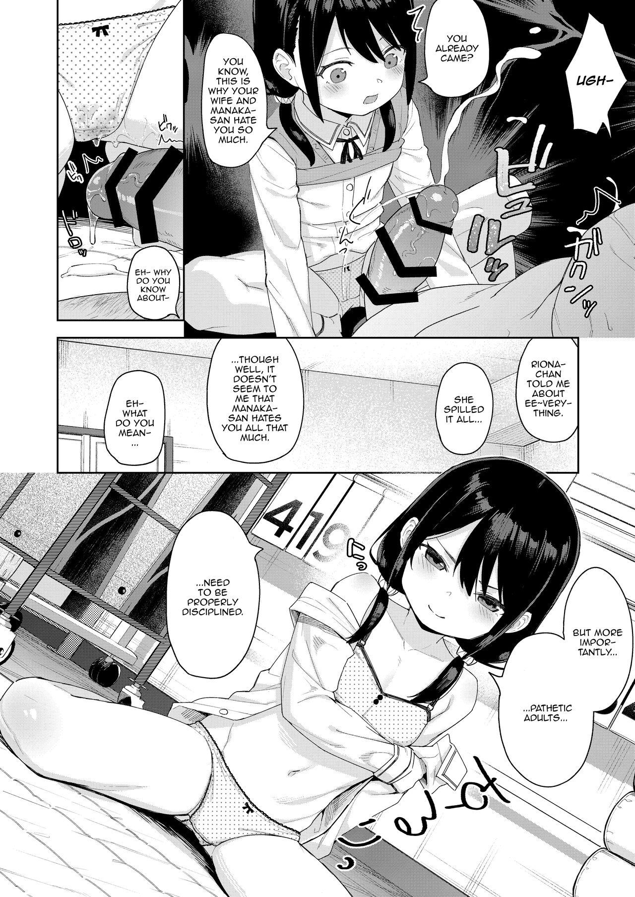 Foot Job Musume no Tomodachi no Mesugaki ni Okasaremashita 2 | I Got Raped By My Daughter's Slutty Brat Friend 2 - Original Husband - Page 11