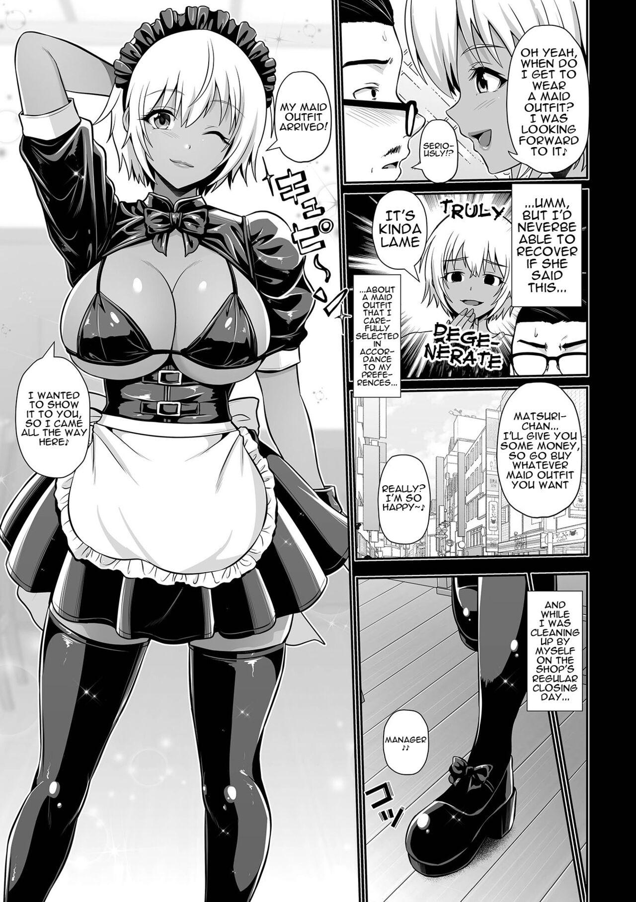 Hot Blow Jobs Kuro Gyaru Maid ga Gohoshi Shichau zo ♪ | I'm Going To Fuck a Dark Skinned Gal Maid Fitness - Page 3