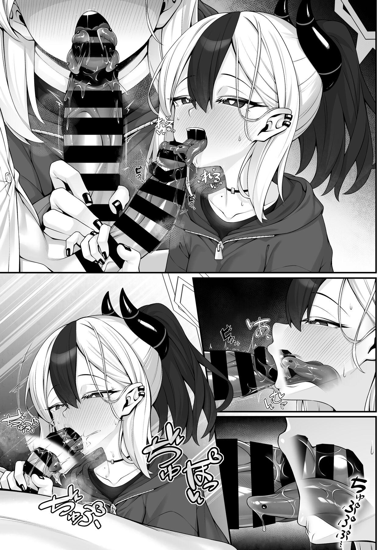Pov Sex Sputum Shita-pi Kayoko ni Fella de Nuite Morau dake no Tanpen Manga - Blue archive Butts - Page 11