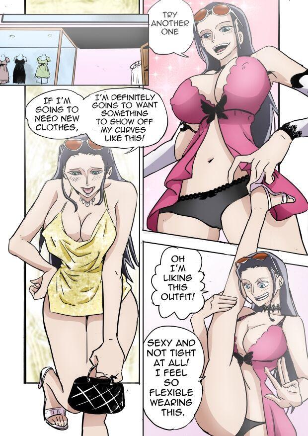 Real Orgasm Nico Robin Body Swap Experience - One piece Gros Seins - Page 6
