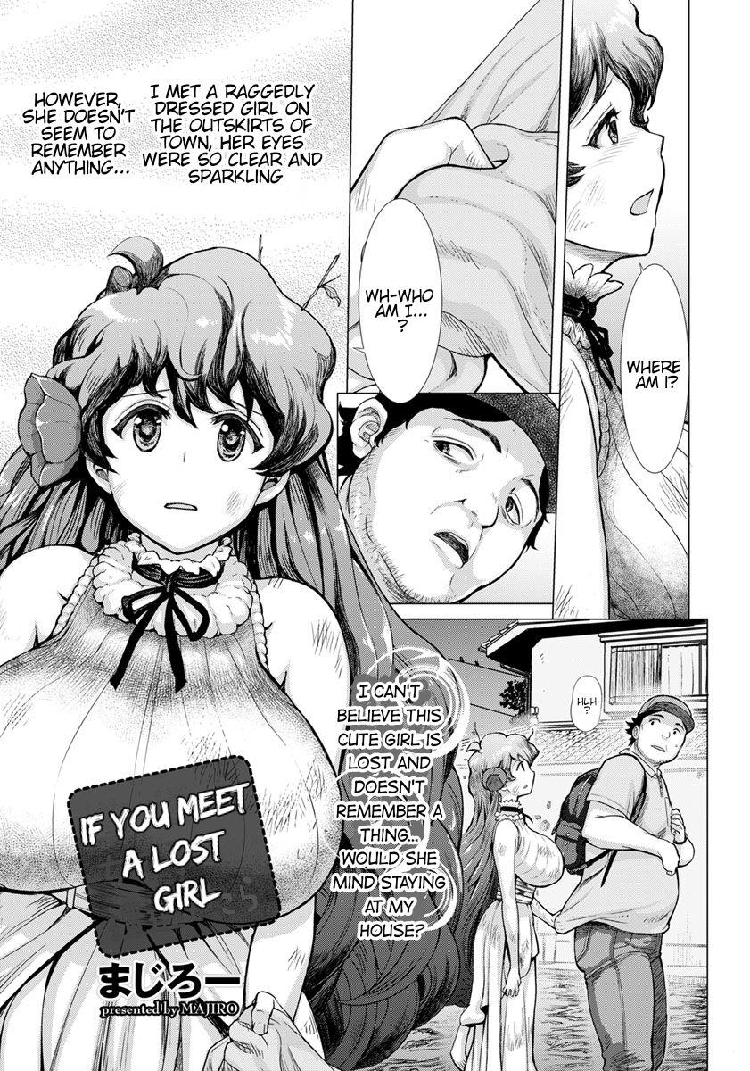 Big Penis Michi ni Mayotta Onnanoko to Souguushitara | If You Meet A Lost Girl Negao - Page 1