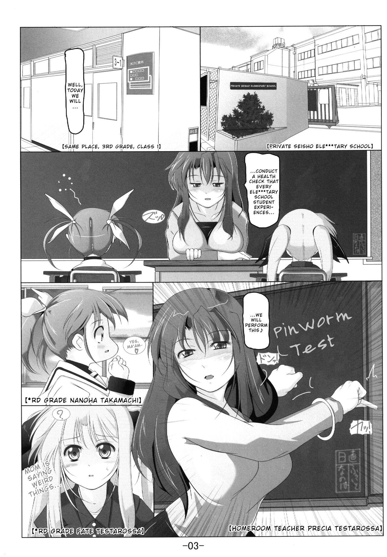 Gay Cumjerkingoff NanoFa + Alicia wo Ochinchin de Gyouchuu Kensa - Mahou shoujo lyrical nanoha | magical girl lyrical nanoha Swingers - Page 6