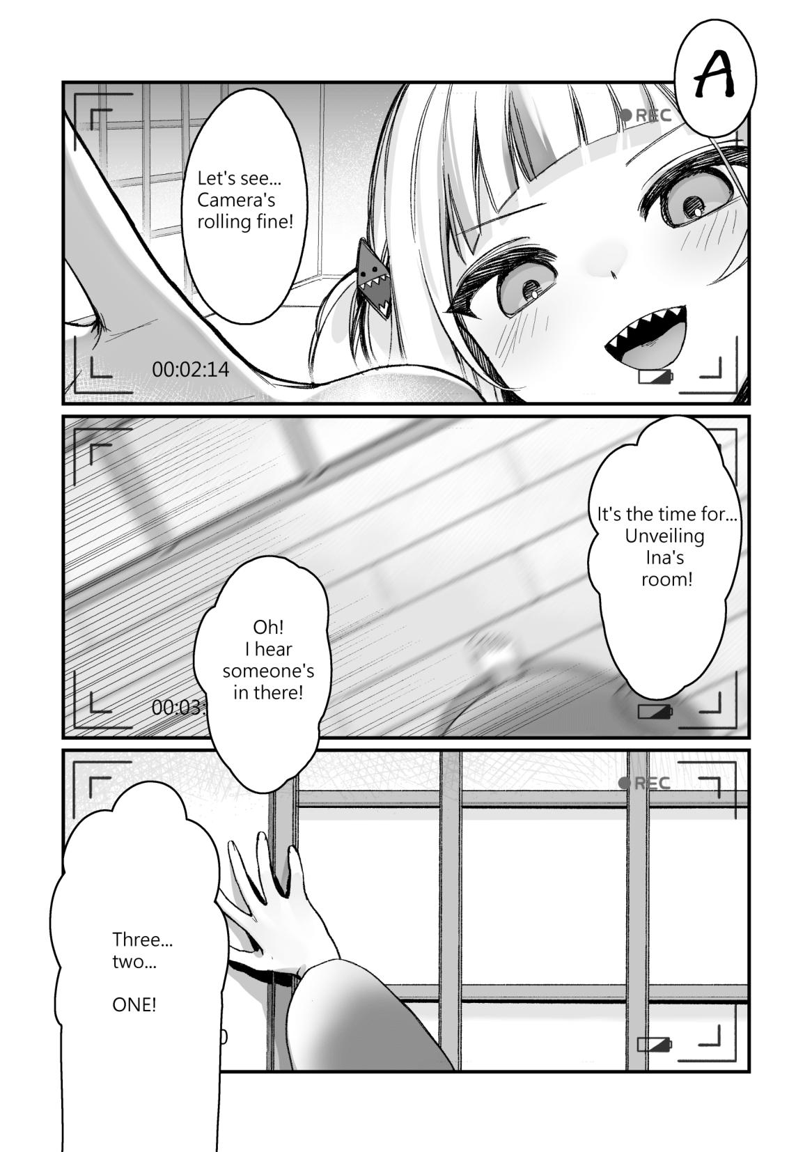 Nude 【R-18 Comic】Tentacle!! Ina's Boing Boing is out of control!! - Hololive Transvestite - Page 3
