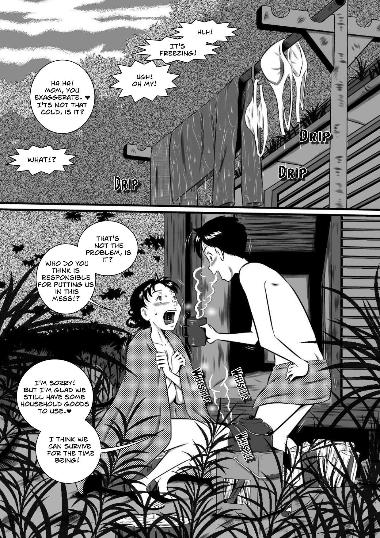 Hot Wife [Milkdou Shoukai (Milk Koubou)] Kaa-san, Kaa-san! Kaa-saaaan! Mujintou, Oyako Futari de Yagai Sex! | Mother, Mother - Mother And Son Have Sex, On An Abandon Island [English] Shaking - Page 5