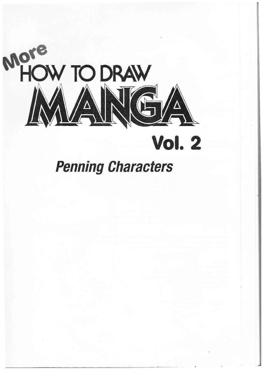 More How to Draw Manga Vol. 2 - Penning Characters 2