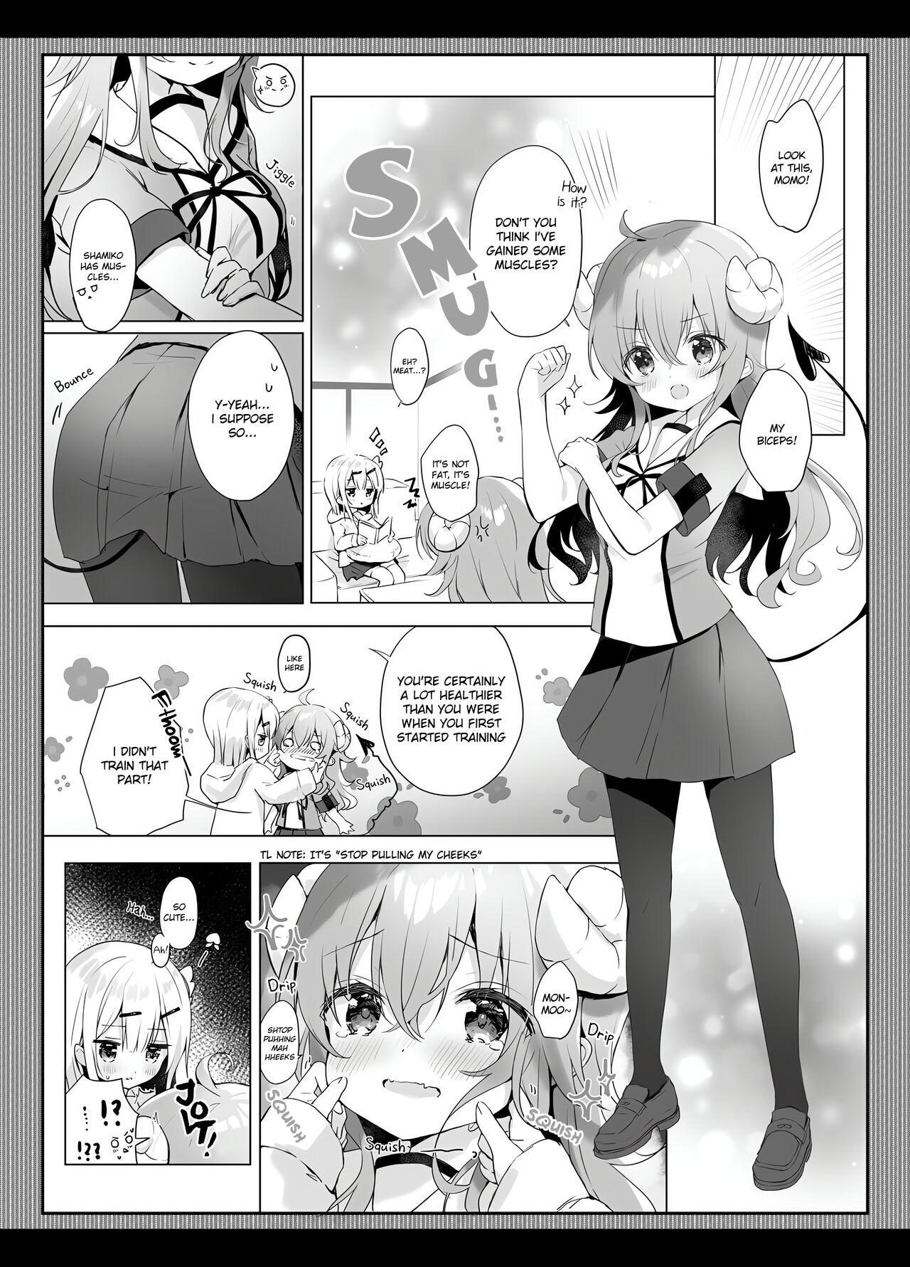 Gay Cumshot Shamiko wa Yuuwaku Mazoku nano kana? - Machikado mazoku | the demon girl next door Softcore - Page 5